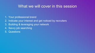 Using LinkedIn for Job Search and Career Growth | PPTX