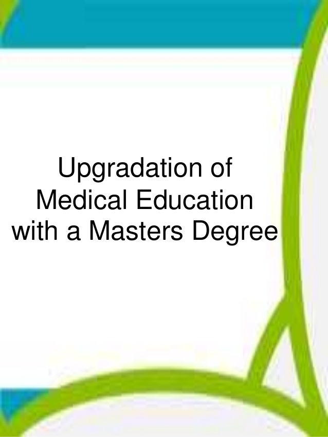 masters degree in medical education