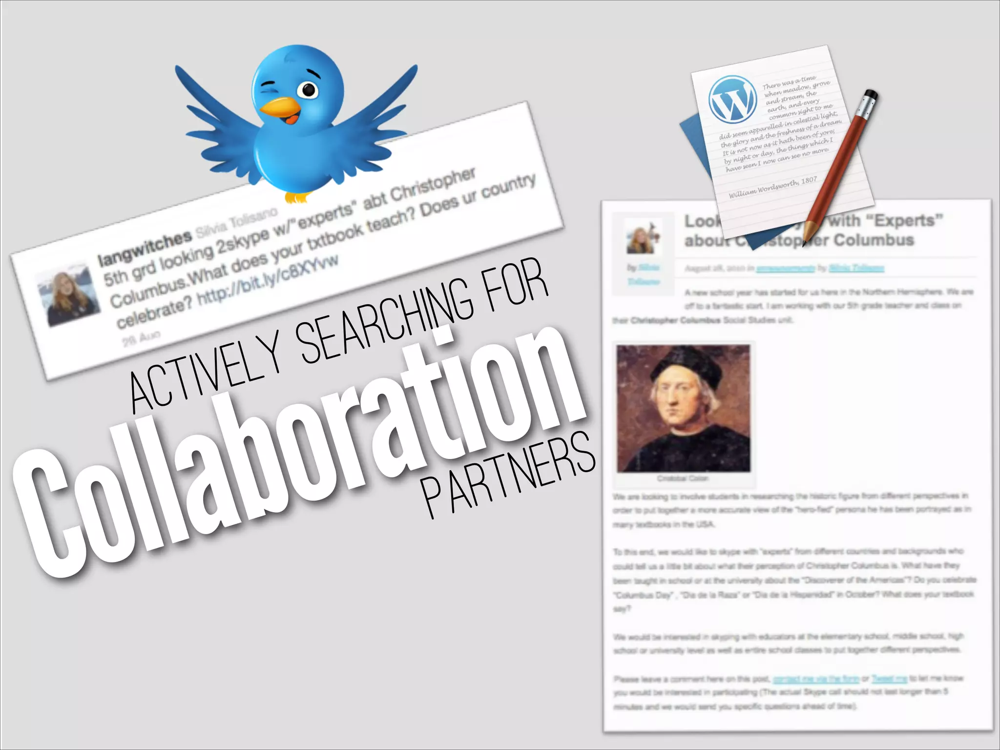 CollaborationActively Searching for
Partners
 