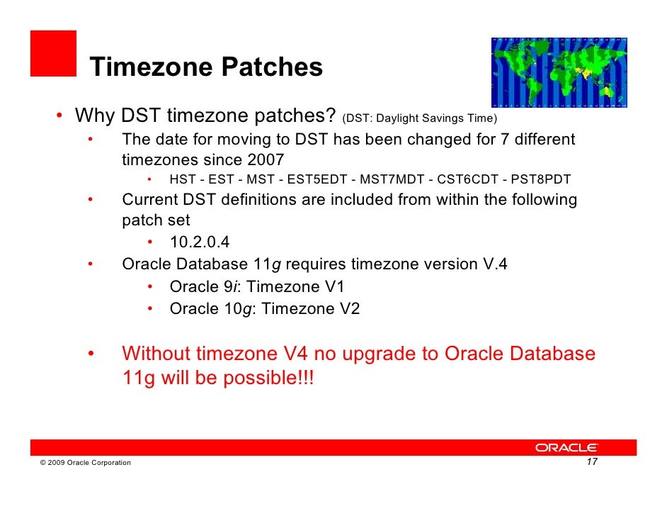 DSTv23 Timezone Patches Available for E-Business Suite 12 | Oracle E-Business Suite Technology Blog oracle dst patch