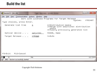 Copyright iTech Solutions
55
Build the list
 