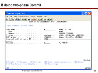 Copyright iTech Solutions 65
If Using two-phase Commit
 