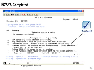 Copyright iTech Solutions
83
INZSYS Completed
 