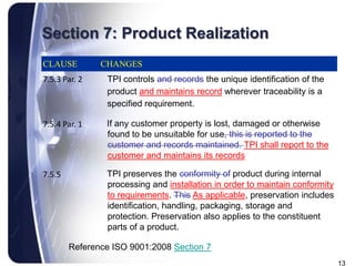 Upgrade iso 9001 2000 to 2008 version | PPTX