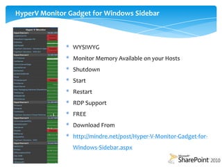 Manage VM’s With HyperV Manager