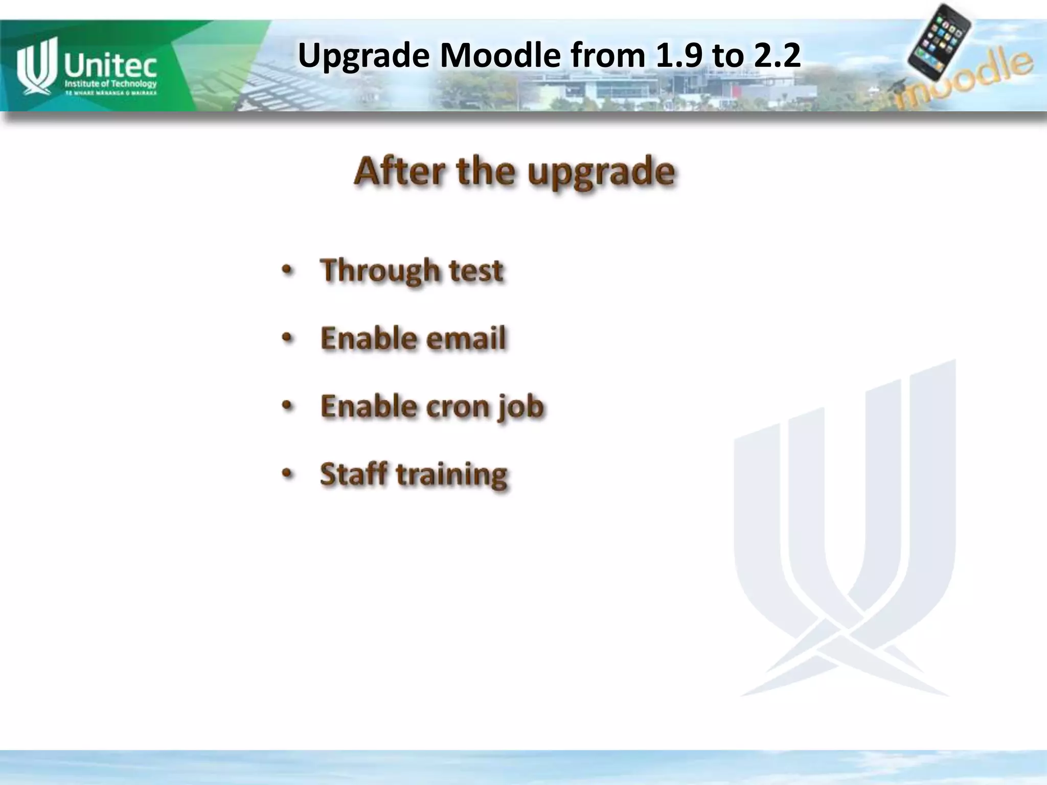Upgrade Moodle from 1.9 to 2.2