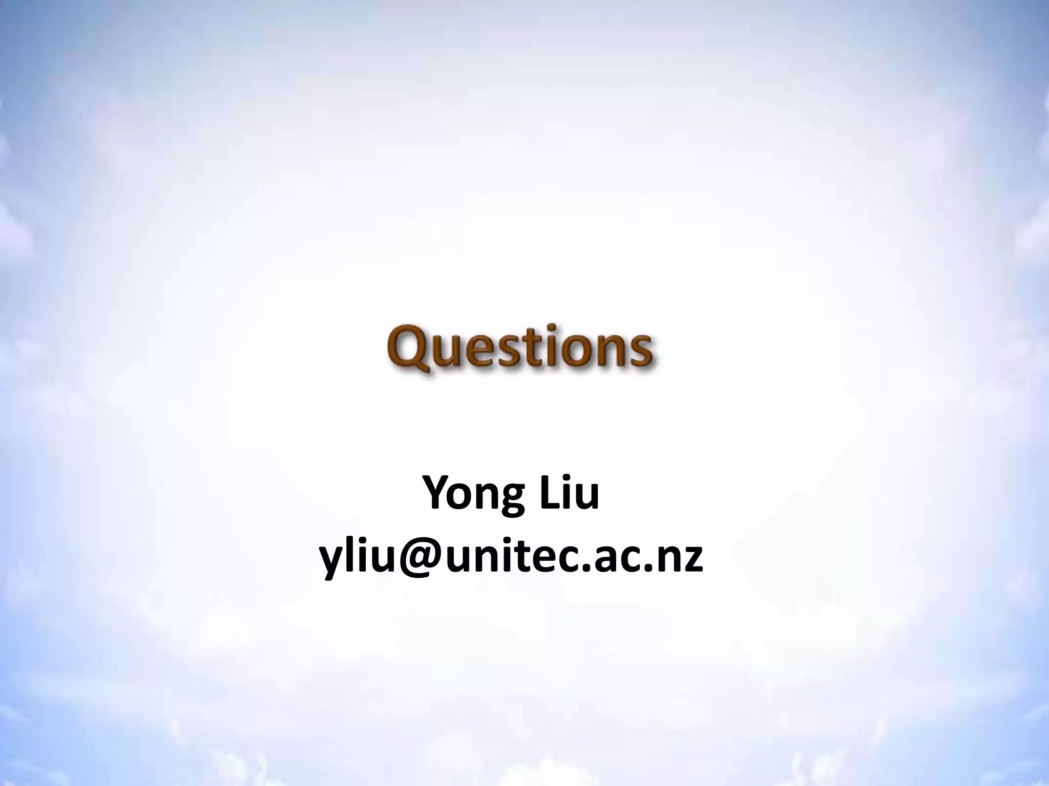 Upgrade Moodle from 1.9 to 2.2
Yong Liu
yliu@unitec.ac.nz