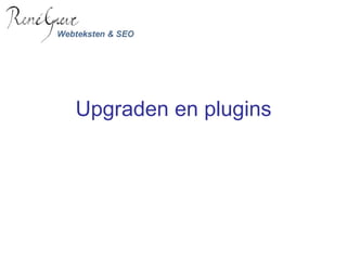 Upgraden en plugins 