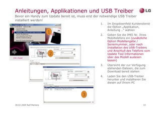 LG Guide für Update Programm für Handys