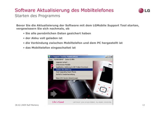 LG Guide für Update Programm für Handys
