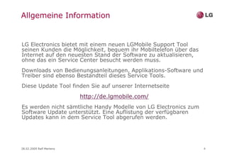 LG Guide für Update Programm für Handys