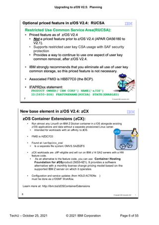 Upgrade to IBM z/OS V2.5 Planning | PDF