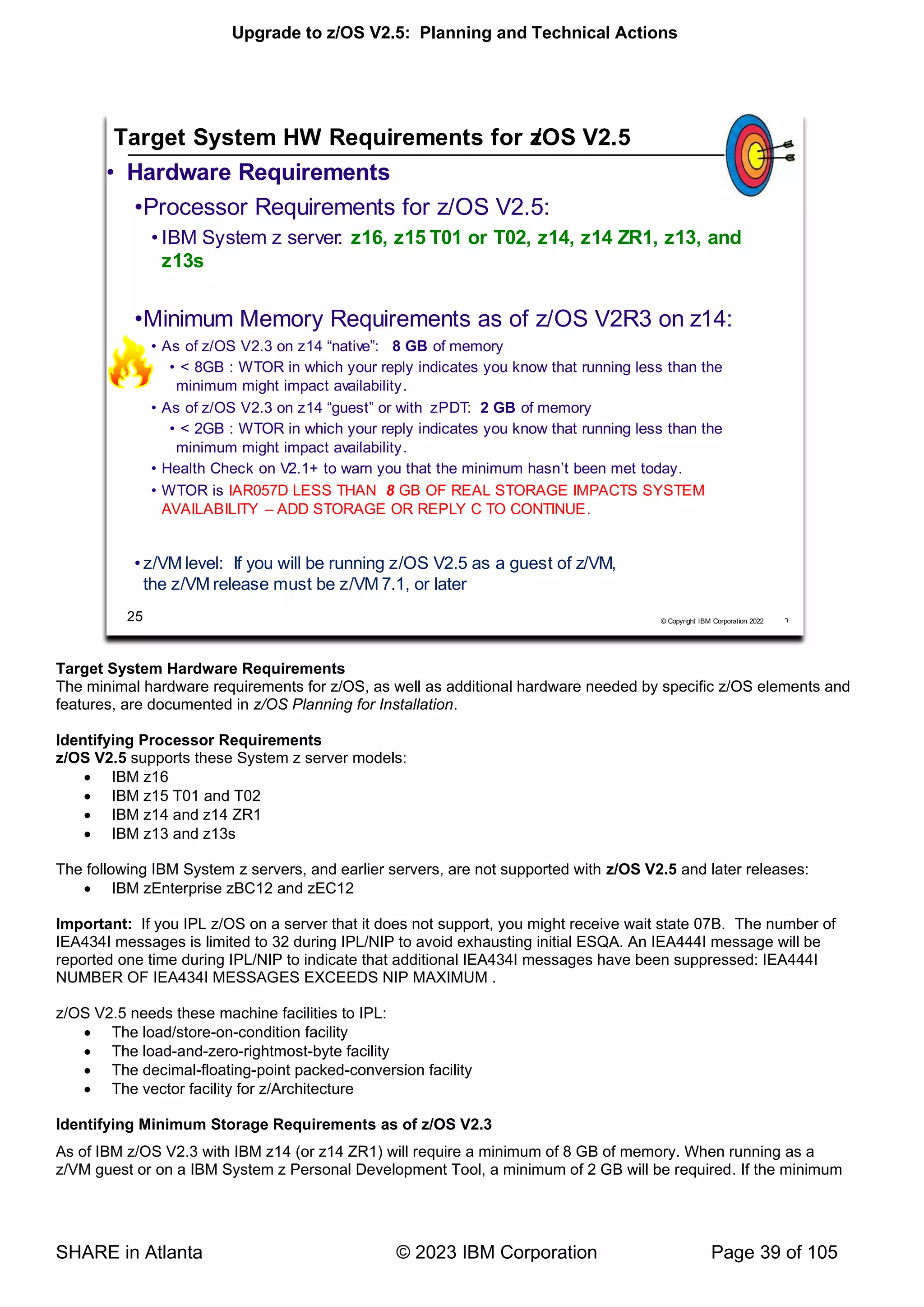 Upgrade to zOS V2.5 - Planning and Tech Actions.pdf