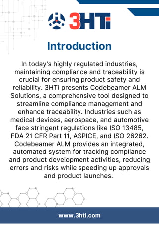 Upgrade Your Compliance and Traceability with Codebeamer ALM Solutions ...