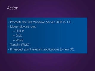 Upgrading AD from Windows Server 2003 to Windows Server 2008 R2