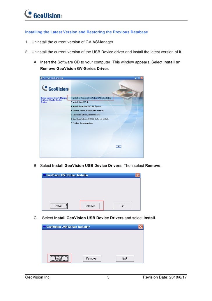Manual Geovision V8.3