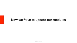 Now we have to update our modules
php[world]	
  2015	
   4	
  
 