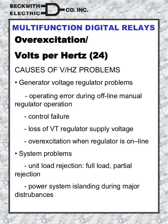 Upgrading gen protect and grounding