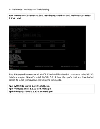 Upgrading mysql version 5.5.30 to 5.6.10 | Databases | Computer ...
