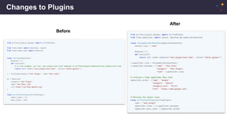 Changes to Plugins
Before
After
 