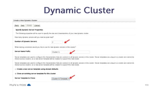 munz & more
What else you should know
Server Migration for dynamic and mixed cluster is
supported only with WLS 12.1.3!
!
-> Template based dynamic clusters are usually
easier than cloning a managed server
30
 