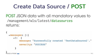 munz & more
Limitations
Some resources not supported yet in 12.1.3!
• JMS!
• Work Managers!
• WLDF
50
 