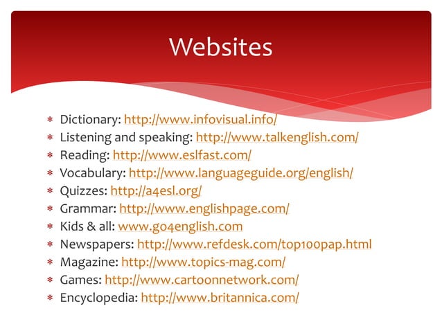 Upgrading your English language skills | PPT