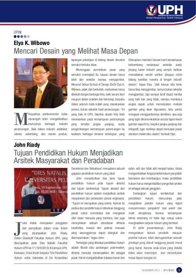 Universitas Pelita Harapan (UPH) news-november-2013