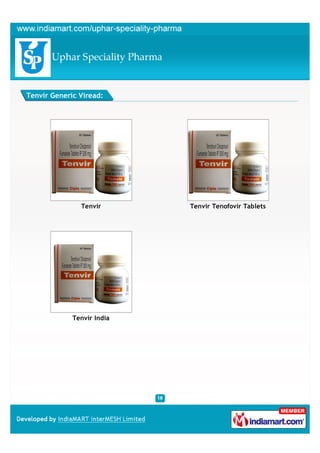 Tenvir Generic Viread:




               Tenvir       Tenvir Tenofovir Tablets




             Tenvir India
 