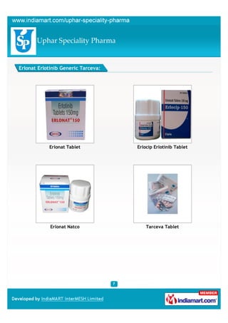 Erlonat Erlotinib Generic Tarceva:




            Erlonat Tablet           Erlocip Erlotinib Tablet




             Erlonat Natco               Tarceva Tablet
 