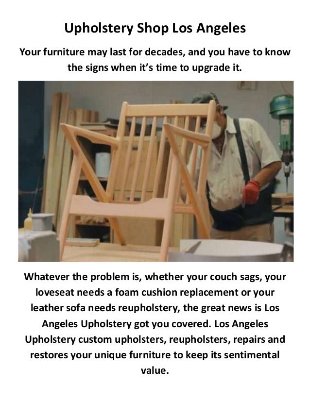 Upholstery Shop in Los Angeles, CA