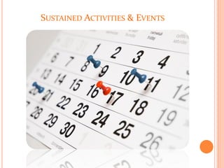 SUSTAINED ACTIVITIES & EVENTS
 