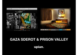 GAZA SDEROT & PRISON VALLEY
 
