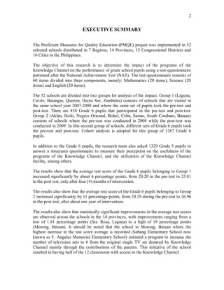 Proficient Measures for Quality Education 2009 | PDF