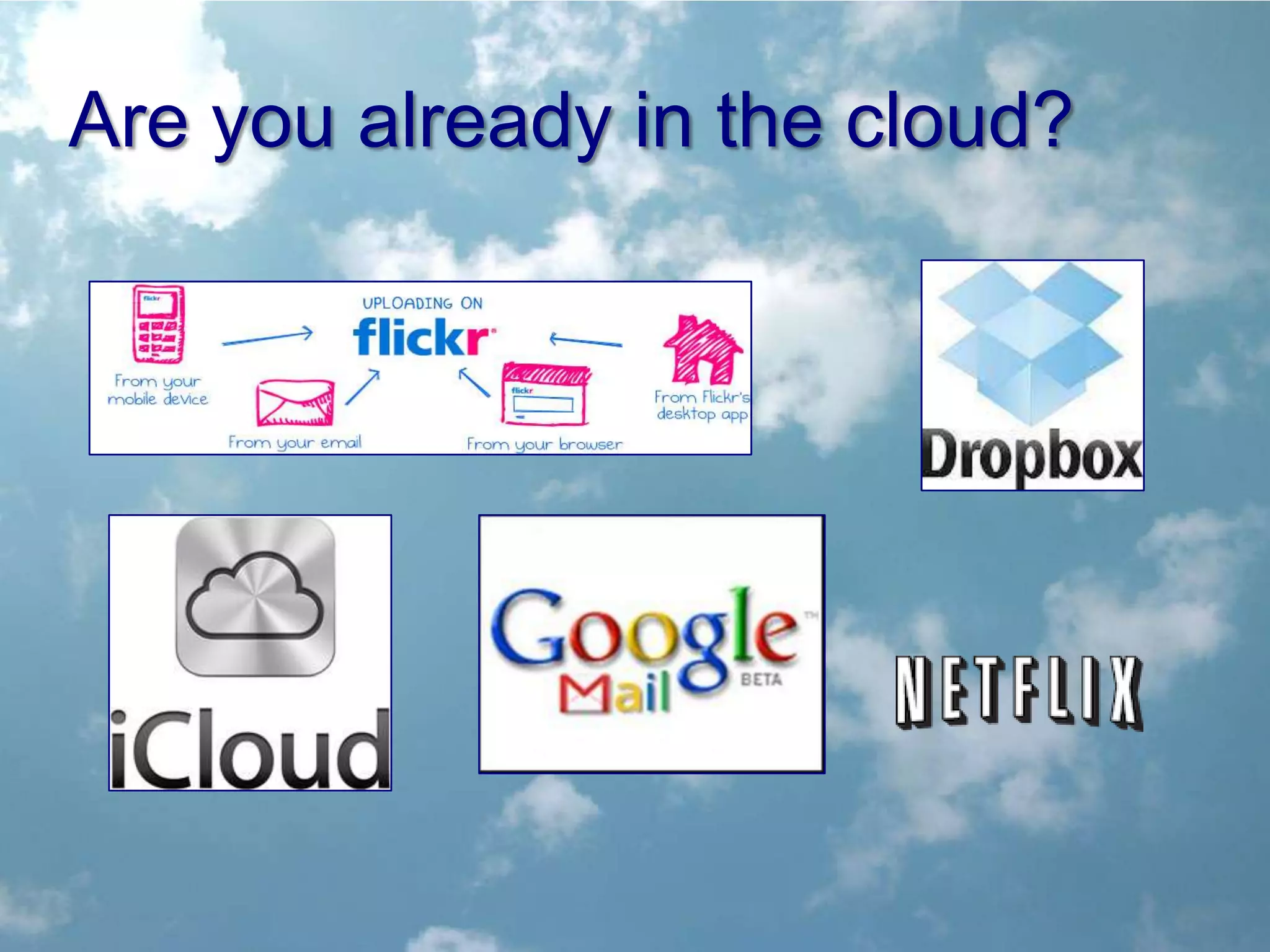 Are you already in the cloud?
 