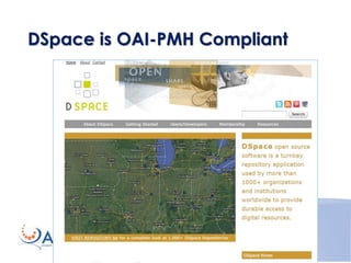 DSpace is OAI-PMH Compliant
 
