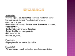 Introducción en el uso de materiales nuevos