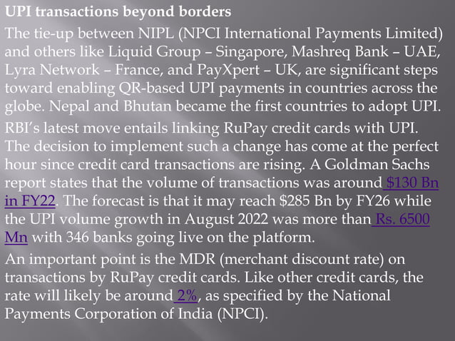 UPI (Unified Payments Interface) – The Game Changer | PPT