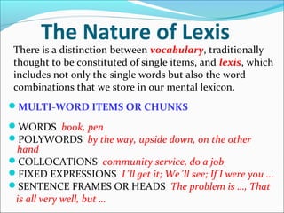 Lexical approach | PPT