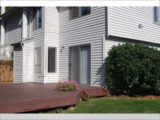 View from the kitchen to the living room.