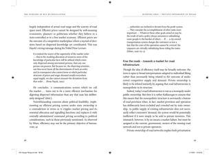 the dangers of bus re-regulation
98 99
running fr ee – pr ivate own er sh ip of road s
largely independent of actual road usage and the scarcity of road
space used. Efﬁcient prices cannot be designed by well-meaning
economists, planners or politicians whether they believe in a
state-controlled or in a free market economy. Efﬁcient prices are
the outcome of a competitive marketplace where a myriad of deci-
sions based on dispersed knowledge are coordinated. This was
Hayek’s strong message during his Nobel Prize Lecture:
It is indeed the source of the superiority of the market order
... that in the resulting allocation of resources more of the
knowledge of particular facts will be utilized which exists
only dispersed among uncounted persons, than any one
person can possess. But because we, the observing scientists,
can thus never know all the determinants of such an order,
and in consequence also cannot know at which particular
structure of prices and wages demand would everywhere
equal supply, we also cannot measure the deviations from
that order ... (from Hayek, 1992)
He concludes: ‘a communications system which we call
the market ... turns out to be a more efﬁcient mechanism for
digesting dispersed information than any that man has deliber-
ately designed’ (ibid.).
Notwithstanding concerns about political feasibility, imple-
menting an efﬁcient pricing system under state ownership is
a contradiction in terms as it cripples market pricing and its
essential allocation and signalling functions and replaces it with
centrally administered command pricing according to political
considerations, such as those previously mentioned. As observed
by Mises, efﬁciency may not be the primary objective of bureau-
crats, as
... authorities are inclined to deviate from the proﬁt system.
... They consider the accomplishment of other tasks more
important ... Whatever these other goals aimed at may be,
the result of such a policy always amounts to subsidizing
some people to the burden of others ... If ... a city-owned
transportation system charges the customers so low a
fare that the costs of the operation cannot be covered, the
taxpayers are virtually subsidizing those riding the trains.
(Mises, 1996: 62–3)
Free the roads – towards a market for road
infrastructure
Though the idea of efﬁciency itself may be broadly welcome, the
term is open to broad interpretations adapted to individual liking
rather than necessarily being related to the outcome of undis-
torted competitive supply and demand. Private ownership is
likely to be refuted instantly by arguing that road infrastructure is
monopolistic in its structure.
Indeed, today’s road infrastructure is run as a monopoly under
public ownership. But then it is rather Kafkaesque to assume that
this means that the monopolistic structure is necessarily a feature
of road provision when, in fact, market provision and operation
has deliberately been excluded and crowded out by state owner-
ship. As public supply of existing infrastructure does not neces-
sarily reﬂect customers’ demand, the system would be potentially
inefﬁcient if it were simply to be sold to private investors. This
mismatch, however, is by no means a market failure, but must be
assigned to the current, government, owners of the existing road
network and not to private operators.
Private ownership of road networks implies both privatisation
IEA Danger Rereg bk.indb 98-99IEA Danger Rereg bk.indb 98-99 11/10/05 10:43:3211/10/05 10:43:32
 
