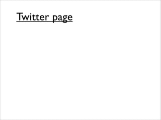 Twitter page
 