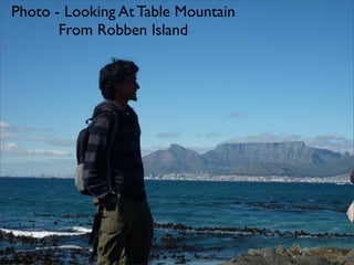 Photo - Looking At Table Mountain
       From Robben Island
 