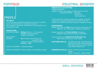 PORTFOLIO - GOKUL VENKATESH | PDF