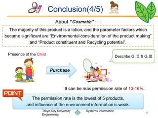 Conclusion(4/5)




Tokyo City University   Systems Information
                                              17
Engineering
 