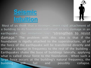 Seismic 
Intuition 
 