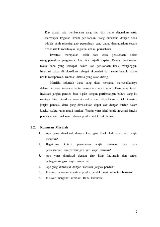 Pilihan investasi jangka pendek terbaik