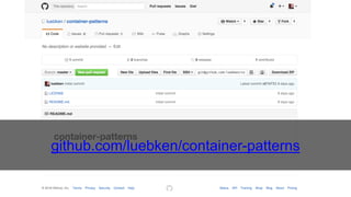 Container Patterns