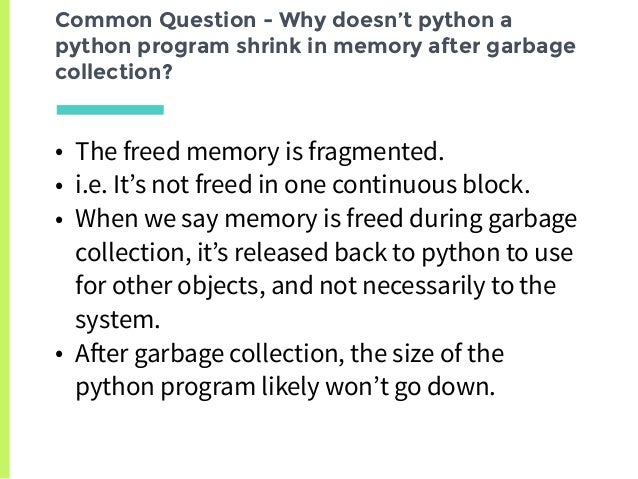 Memory Management In Python The Basics
