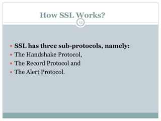 Ssl Alert Process Secure Sockets Layer (SSL) | PPTX